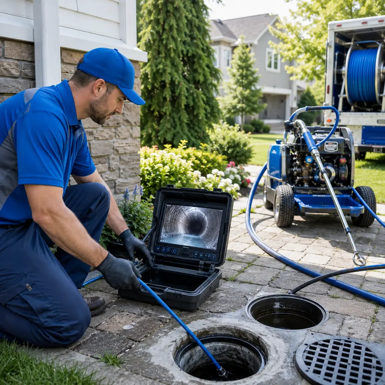 Outdoor drain cleaning professionals serving Leland, IL