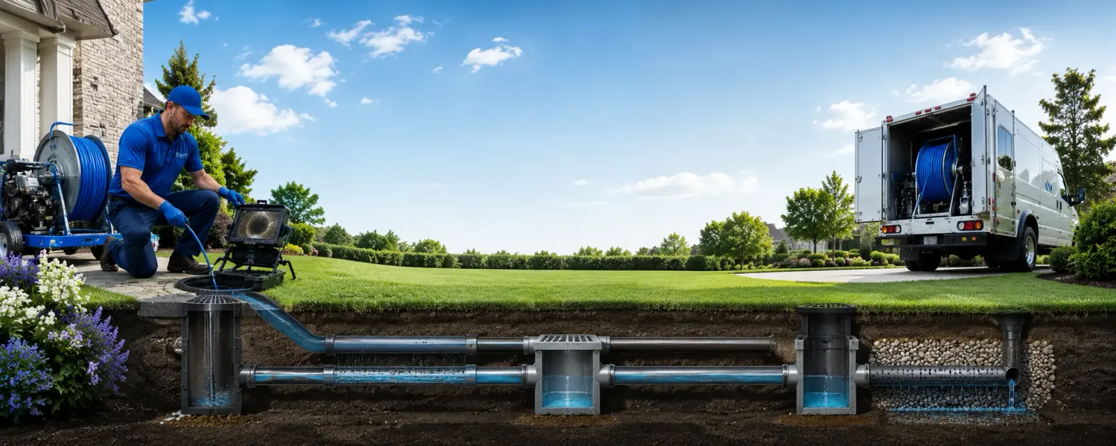 Outdoor drain cleaning information for Leland, IL